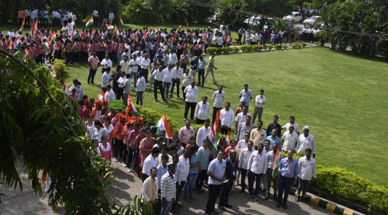 Tricolor Yatra under Har Ghar Tricolor Abhiyan completed in Vivekananda College