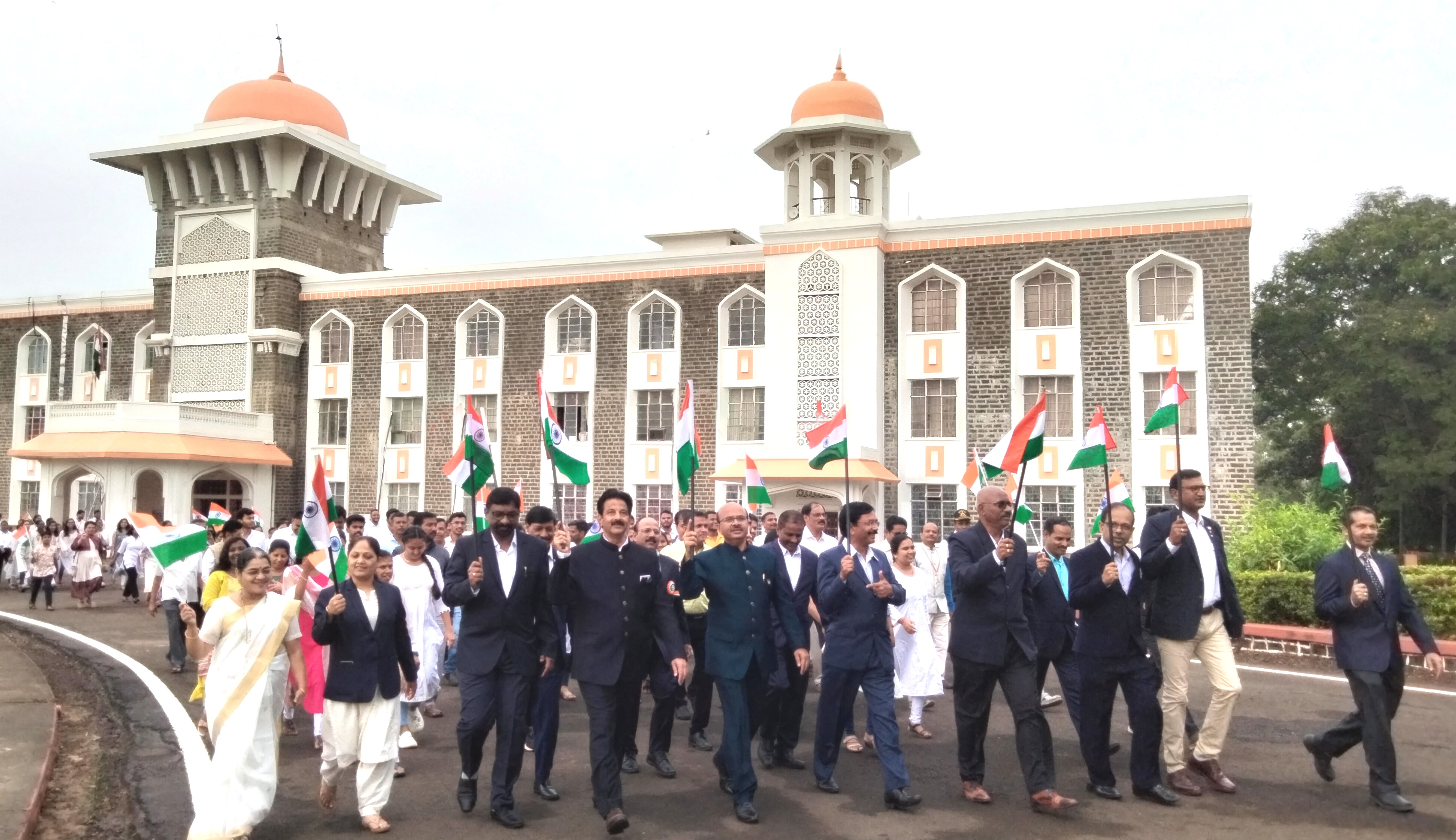 Independence Day is celebrated with great enthusiasm in Shivaji University