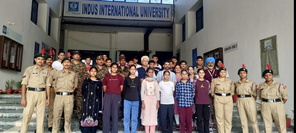 Indus International University hosted NCC Army Wing Nomination under Col. RK Saini