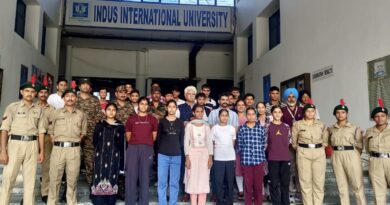 Indus International University hosted NCC Army Wing Nomination under Col. RK Saini