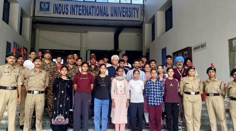 Indus International University hosted NCC Army Wing Nomination under Col. RK Saini