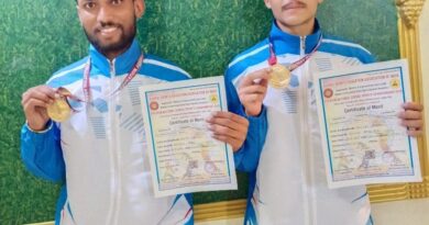 Kavikulguru Kalidas Sanskrit University won the gold medal in the national wrestling tournament