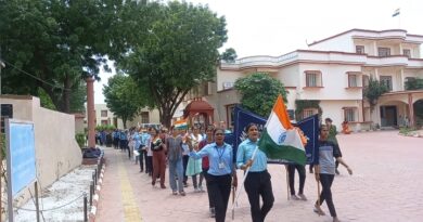 Organized 'Har Ghar Tiranga' Rally at Jain Vishwabharati Sansthan