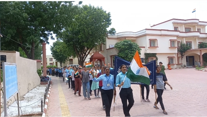 Organized 'Har Ghar Tiranga' Rally at Jain Vishwabharati Sansthan