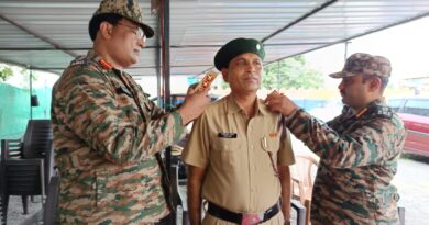 Promotion of Dr. Prashant Saraf from Sri Shivaji College as Captain of NCC