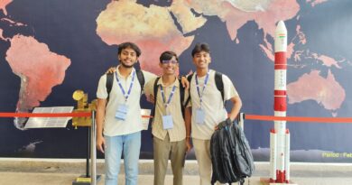 Raisoni College students Arpit, Devesh and Sahil selected for internship in ISRO