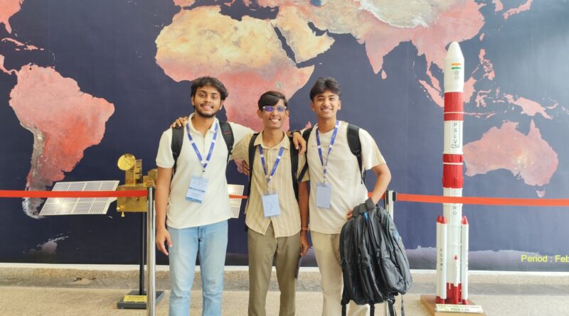 Raisoni College students Arpit, Devesh and Sahil selected for internship in ISRO