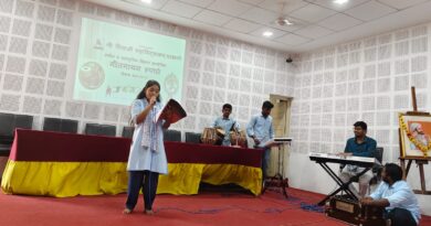 Song singing competition in Shree Shivaji College concluded with enthusiasm