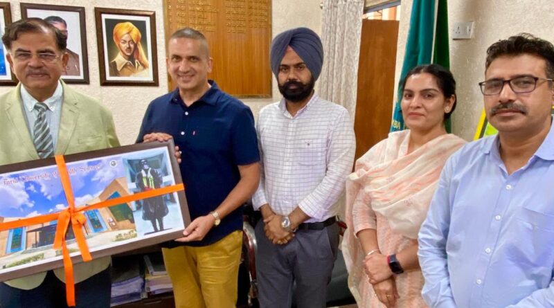 Vice Chancellor Prof Dr Rajiv Sood launched a historical photograph depicting the architecture of Baba Farid Health University