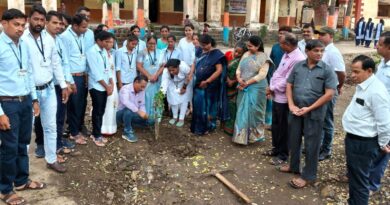 Adivasi song singing and tree planting program was completed on the occasion of World Adivasi Day in North Maharashtra University