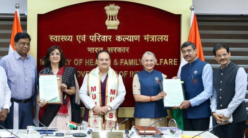 MoU between Maharashtra University of Health Sciences and National Health Authority