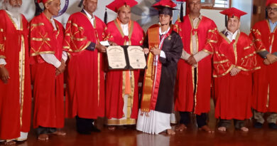 BK Vaishnavi Khairnar awarded Ph D in Compound Science