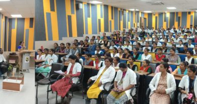 delivered a lecture on De-addiction in Shalinitai Meghe College of Nursing