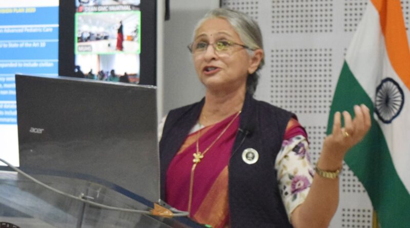 A lecture on 'Being a Teacher' was held at Arogya University on the occasion of Teacher's Day