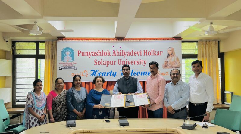 MoU of Solapur University with two institutes for research and training in Biological Sciences