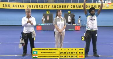 Sportsman of SRTMU Nanded wins gold medal in archery competition in China