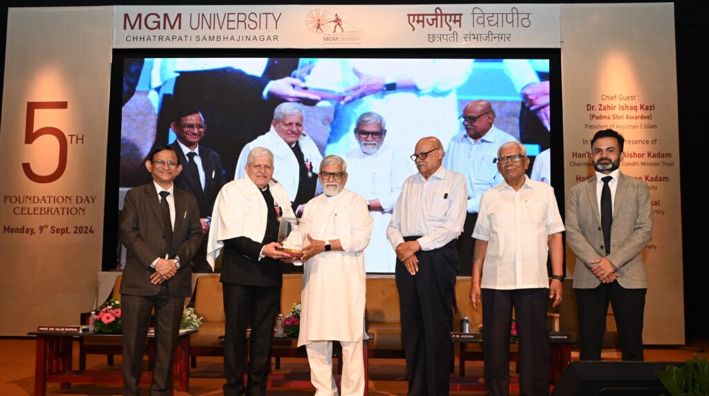 The fifth anniversary of MGM University was celebrated in a spirited atmosphere