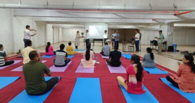 Yoga study class started with enthusiasm in Dr. DY Patil Medical College