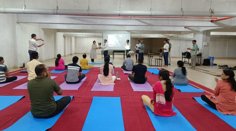 Yoga study class started with enthusiasm in Dr. DY Patil Medical College