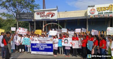 Sitabai Nargundkar Nursing Women College Nagpur organized peace march