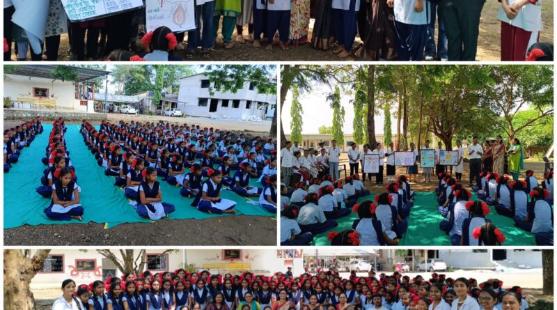 Sir J.J. group nursing college conducted Menstrual hygiene street drama