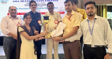 Goa Multi-Faculty College held a quiz competition on the topic "Goa - A Tourist's Paradise"