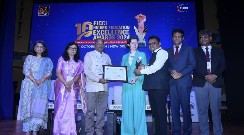 Gondwana University awarded the prestigious 'Institutional Social Responsibility' National Award of 'FICCI'