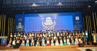 Graduation ceremony of MGM Institute of Physiotherapy concluded with enthusiasm