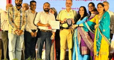 Guru Gobind Singh Medical College Honored as the Top Performing Blood Center in Punjab