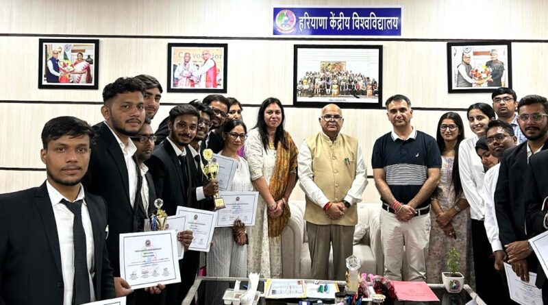 Inter-departmental moot court competition organized at Haryana Central University