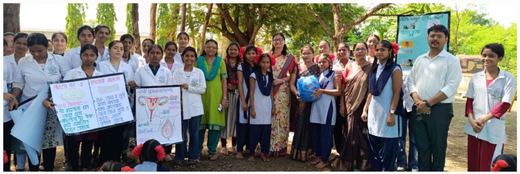 JJ College of Nursing conducted an awareness program about menstruation in Padgha