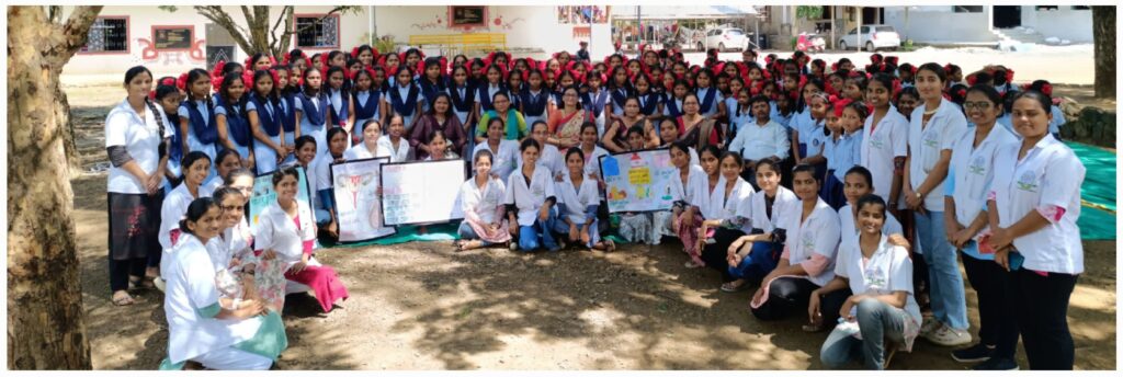 JJ College of Nursing conducted an awareness program about menstruation in Padgha