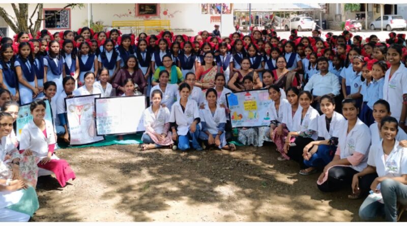 JJ College of Nursing conducted an awareness program about menstruation in Padgha