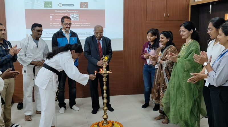 Karate training program 'Garima' was inaugurated on behalf of Vishwakarma University