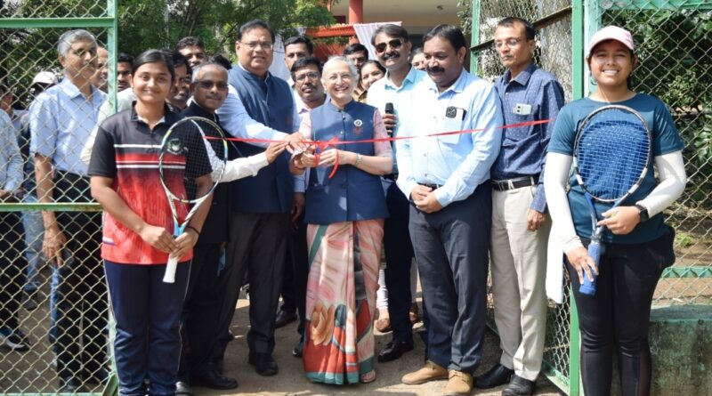 Lawn tennis and yoga competitions started for the competition organized under the Association of Indian Universities of Health Sciences.