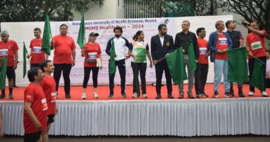 Marathon competition of Maharashtra University of Health Sciences concluded with great enthusiasm