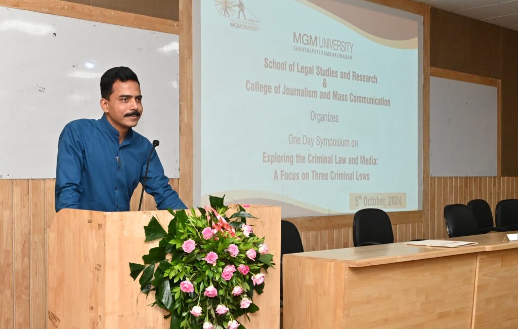 One Day Seminar on Law successfully concluded at MGM University