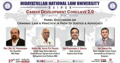 Panel Discussion on "Criminal Law and Practice: Path to Justice and Advocacy" at HNLU