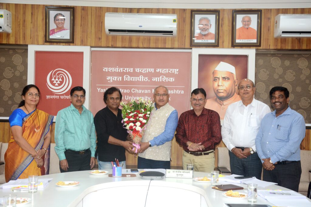 Playwright Datta Patil felicitated by Yashwantrao Chavan Maharashtra Open University