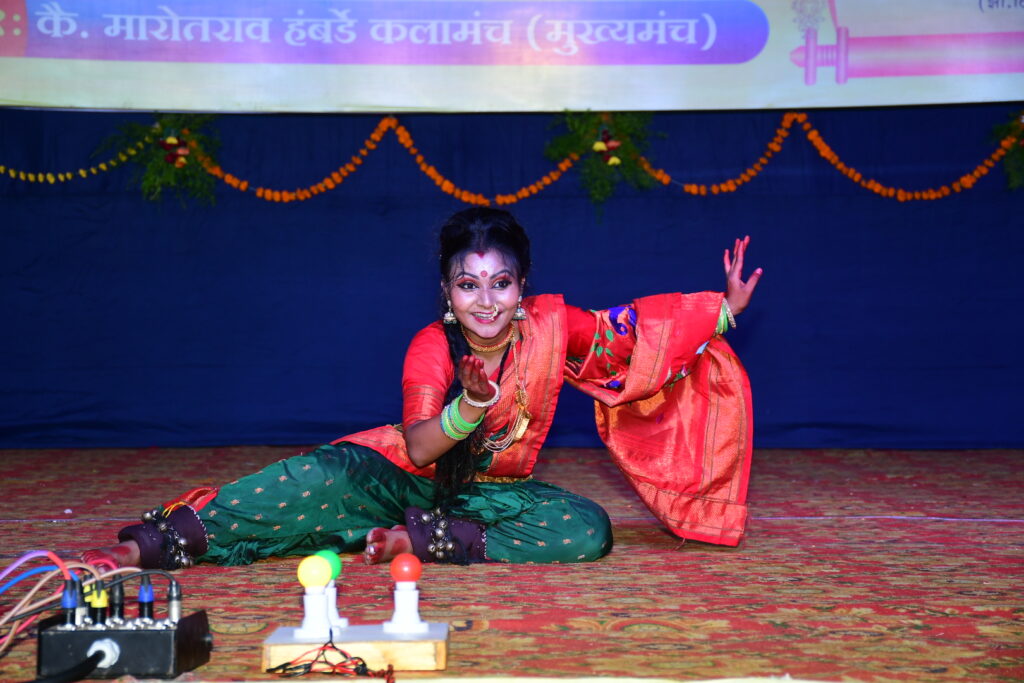 Youth danced on the plantation of Dnyantirtha-2024 Inter-College Youth Festival a