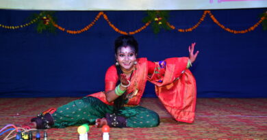 Youth danced on the plantation of Dnyantirtha-2024 Inter-College Youth Festival a