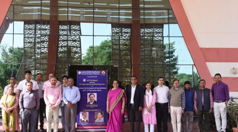 Central University of Rajasthan launched a five-day capacity building program