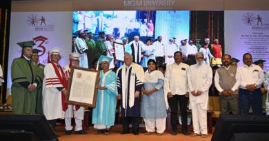 MGM University's third convocation ceremony concluded in an enthusiastic atmosphere