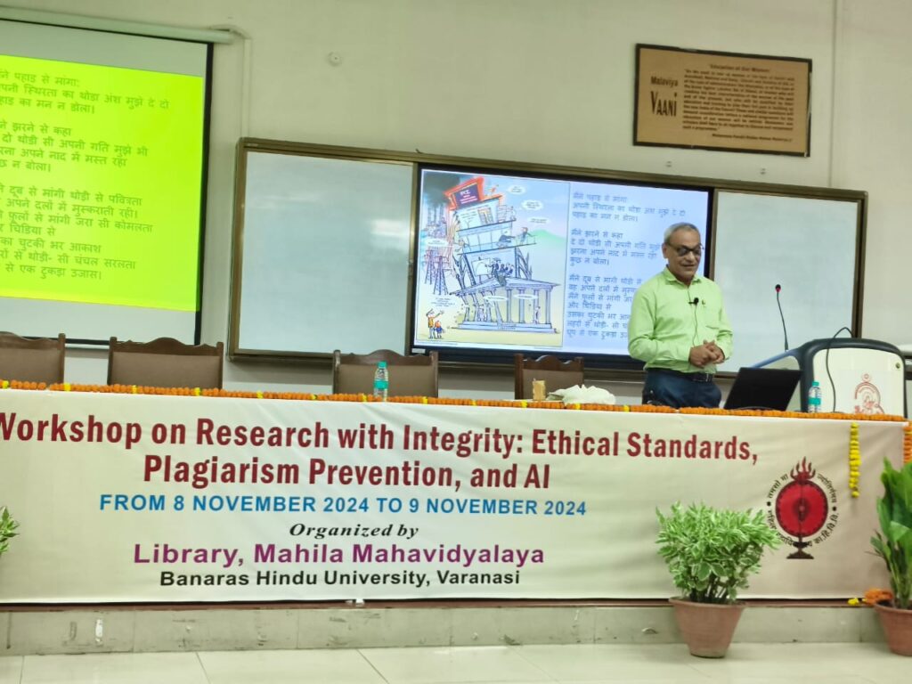 Expert Session on AI and Research Ethics organized at Kashi Hindu University BHU 