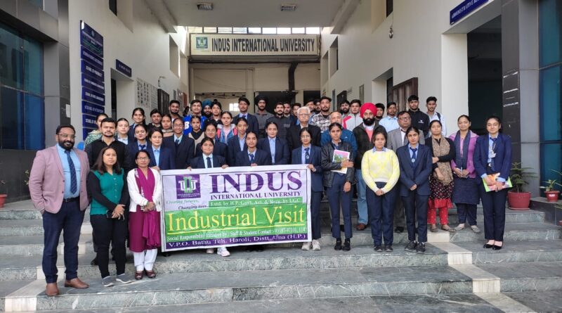 D Pharmacy students of Indus International University Una HP visited Civil Hospital and Community Pharmacy Haroli and Tahliwal