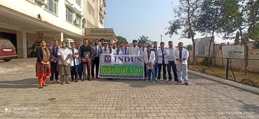 D Pharmacy students of Indus International University Una HP visited Civil Hospital and Community Pharmacy Haroli and Tahliwal