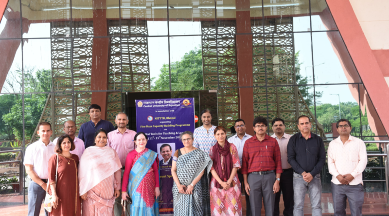 Launch of five day capacity building program on digital devices in Central University of Rajasthan