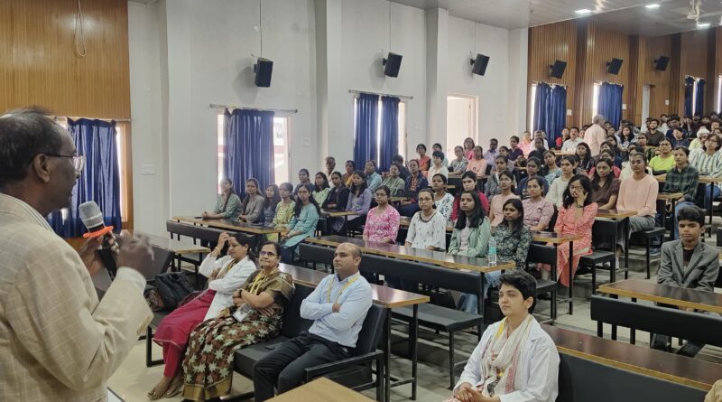 Lecture on 'Role of Universal Human Values ​​in All-round Development of Students' was held at Dr. Panjabrao Deshmukh Memorial Medical College.