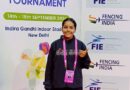 Manjiri Tambe of Nagpur University won bronze medal in fencing in All India Inter University Competition