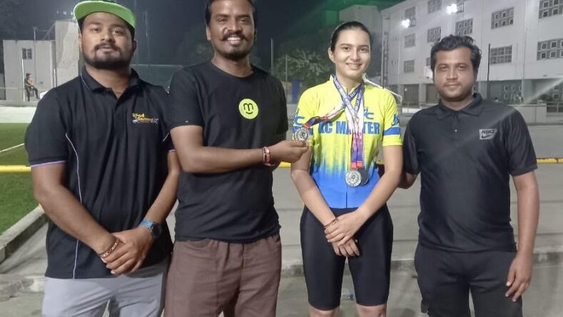 Mishti Shukla, a student of Veer Narmad South Gujarat University, Surat won several medals in the Roller Skating Championship